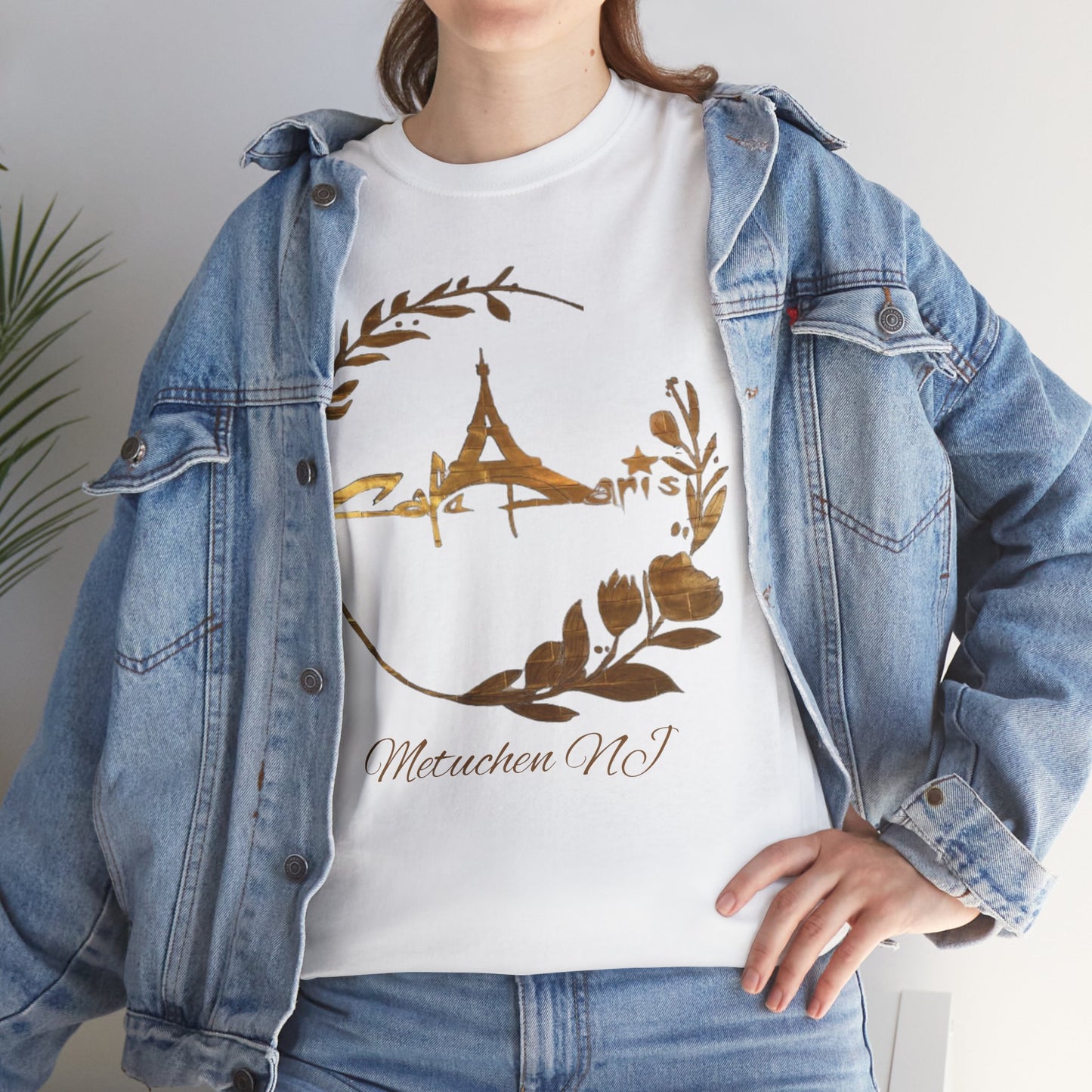Gold Paris Cafe Tee