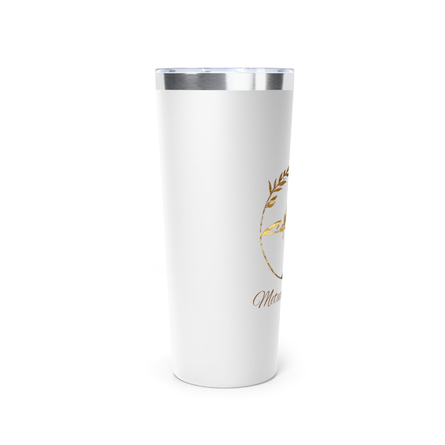 Cafe Paris Motif Copper Vacuum Insulated Tumbler, 22oz