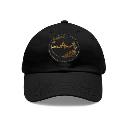 Cafe Paris Hat with Leather Patch - Perfect for Outdoor Adventures