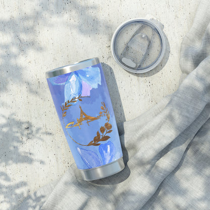 Cafe Paris dans Bleu 20oz Travel Tumbler