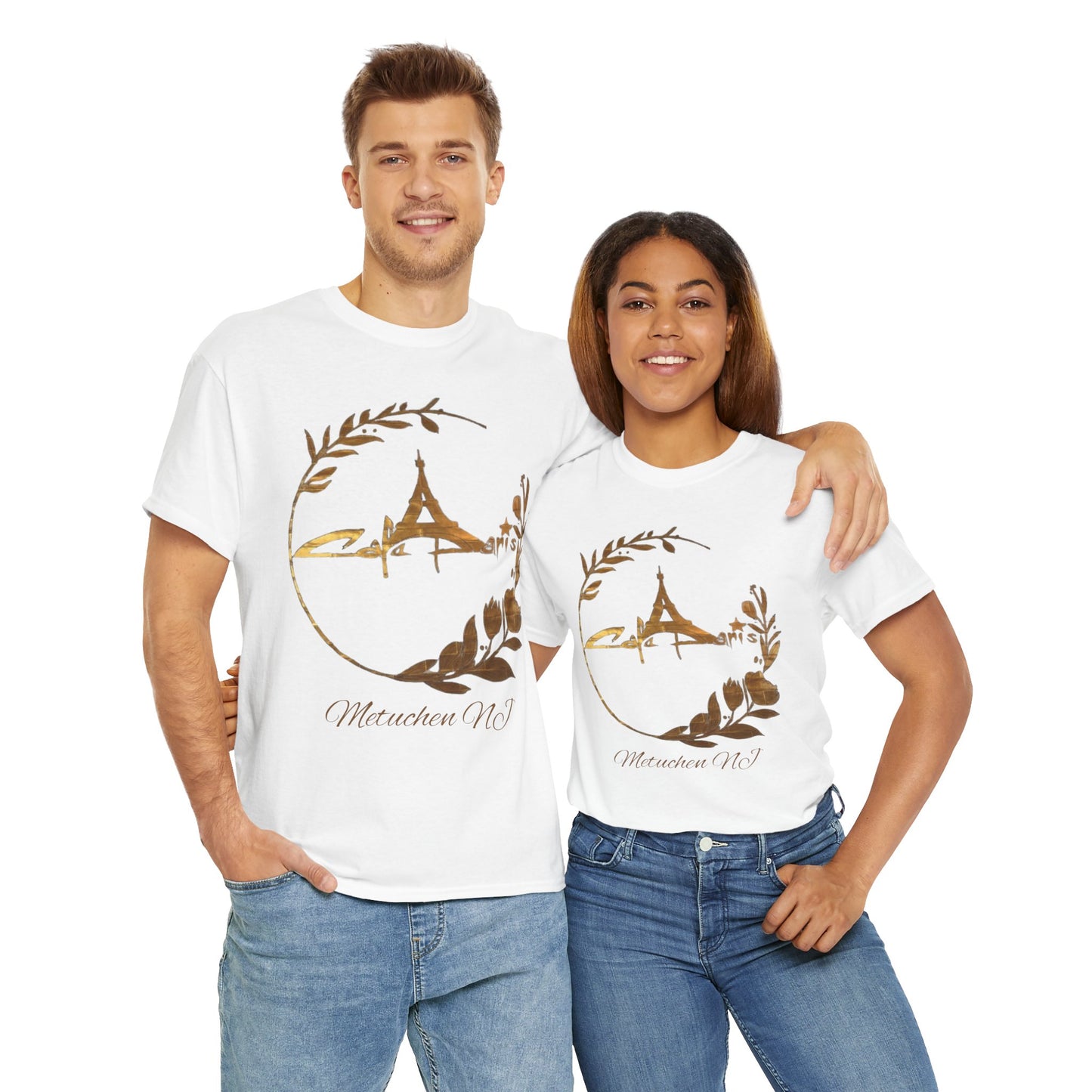 Gold Paris Cafe Tee