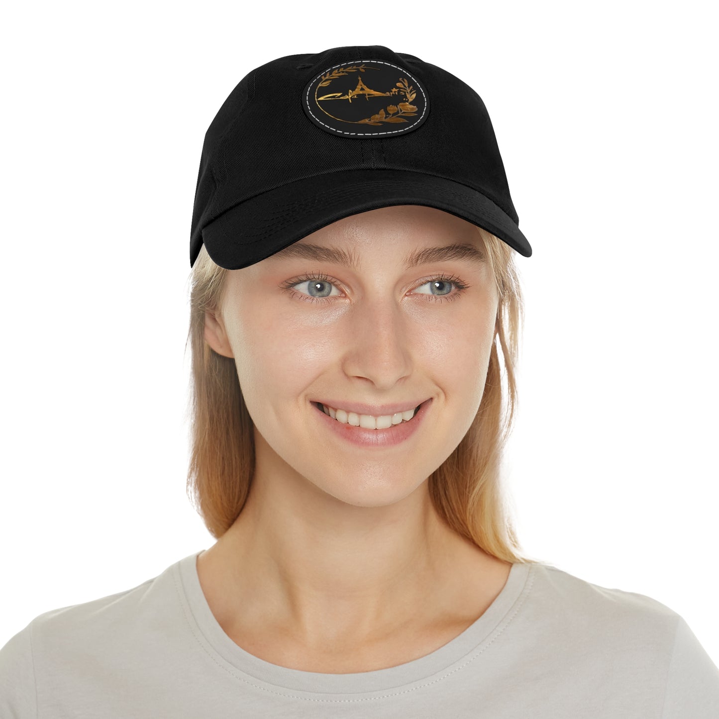 Cafe Paris Hat with Leather Patch - Perfect for Outdoor Adventures