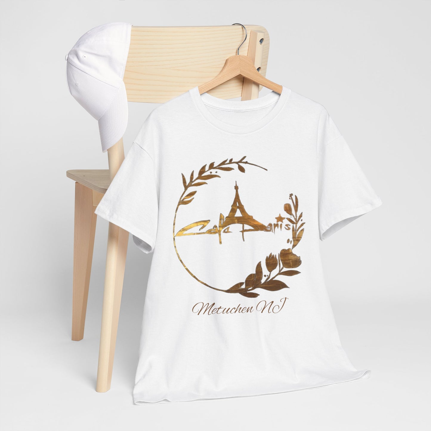 Gold Paris Cafe Tee