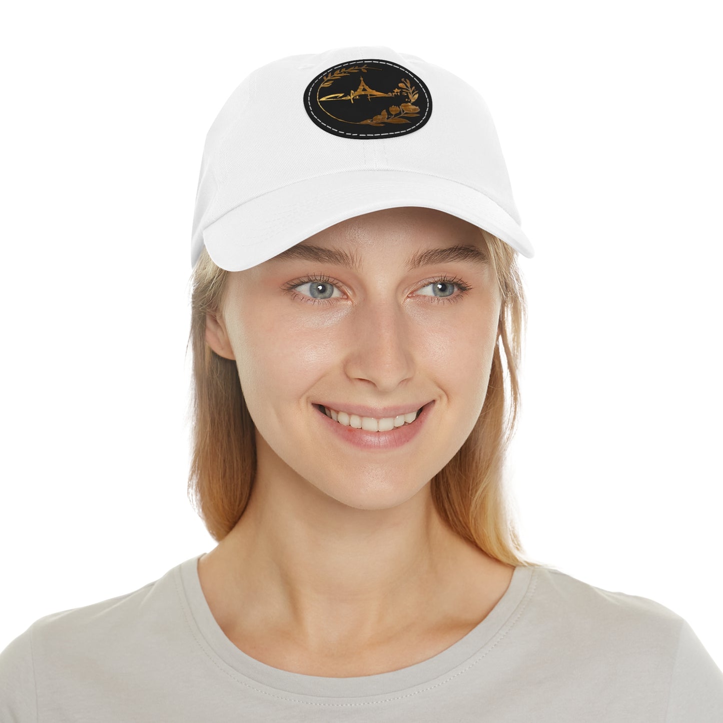 Cafe Paris Hat with Leather Patch - Perfect for Outdoor Adventures