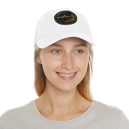 Cafe Paris Hat with Leather Patch - Perfect for Outdoor Adventures