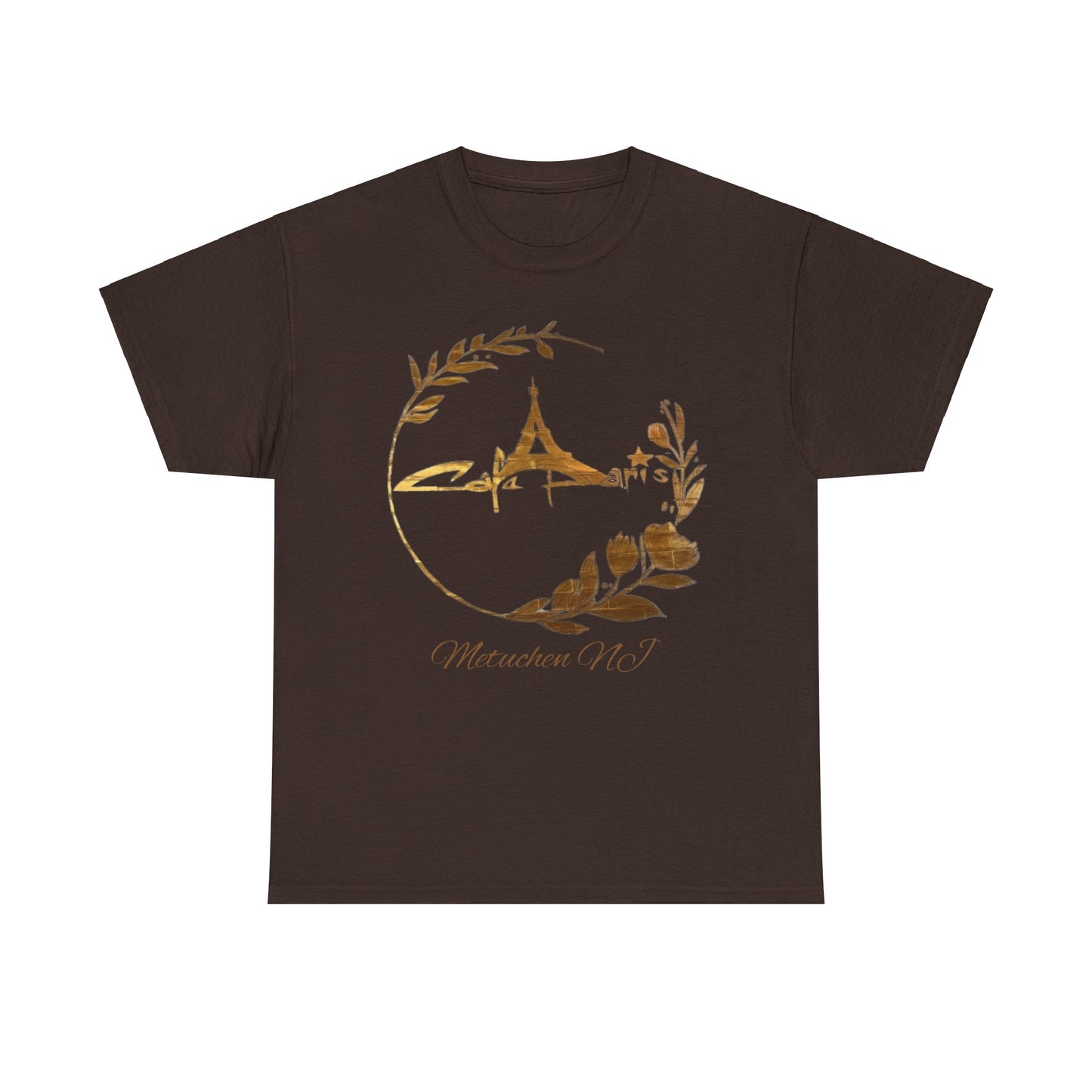 Gold Paris Cafe Tee